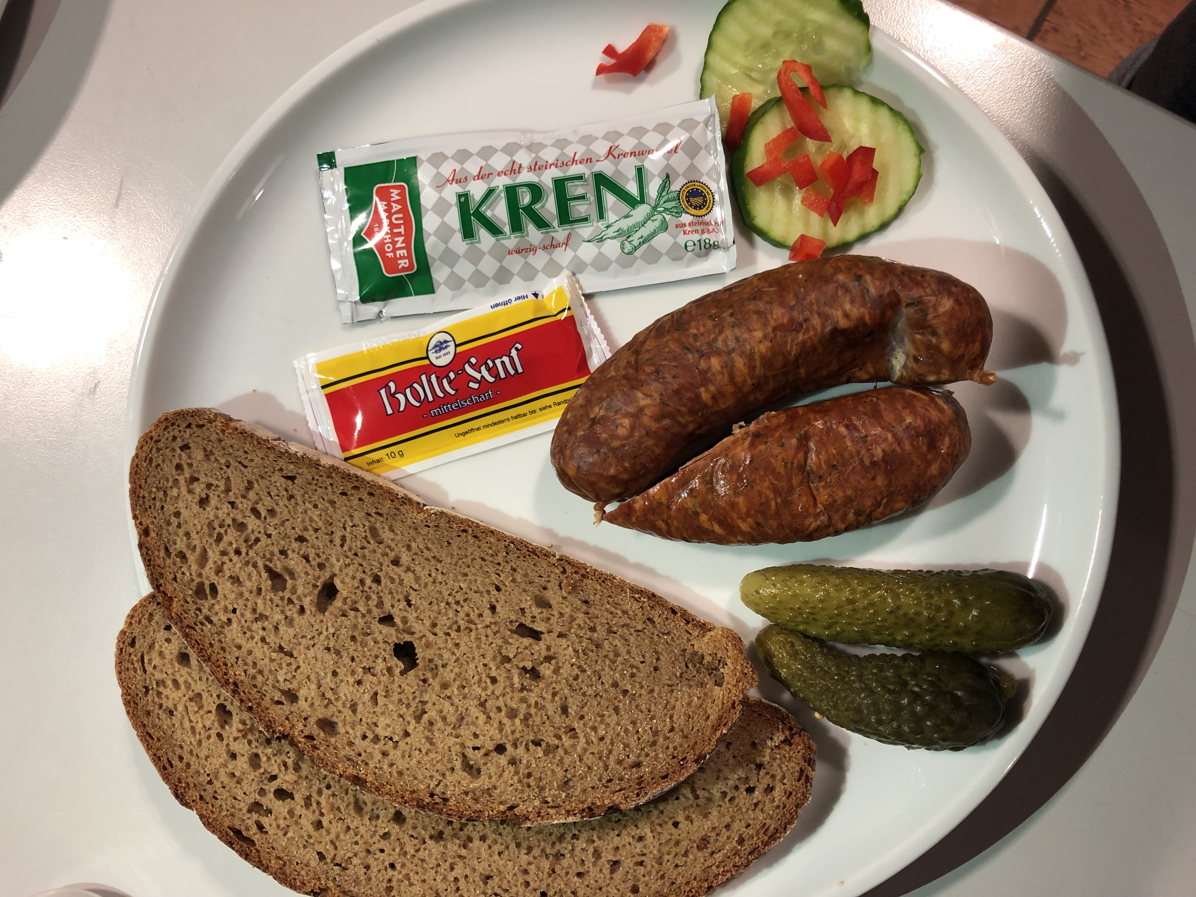 Geräucherte Bratwurst
